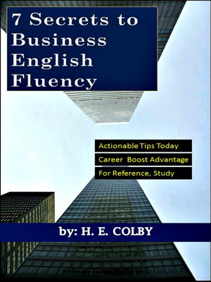 cover image of 7 Secrets to Business English Fluency